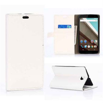 Stand Wallet Case - Nexus 6 (White)