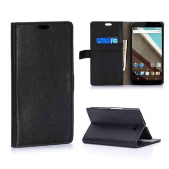 Stand Wallet Case - Nexus 6 (Black)