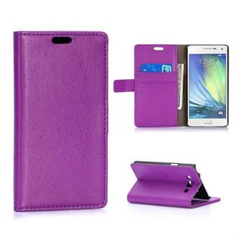 Simple A5 wallet - purple