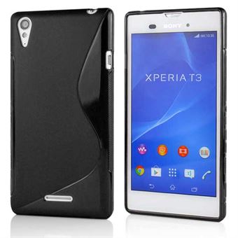 S-line Silicone Cover for Xperia T3 (black)