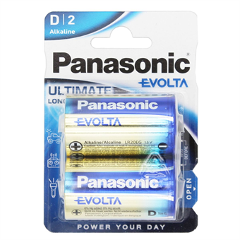 Panasonic Evolta D batteries - 2 pcs