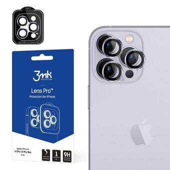 3MK Lens Protection Pro iPhone 14 Pro / 14 Pro Max violet / violet Camera lens protection with mounting frame 1 pc.