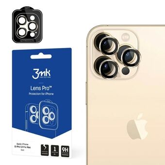 3MK Lens Protection Pro iPhone 13 Pro / 13 Pro Max gold / gold Camera lens protection with mounting frame 1 pc.