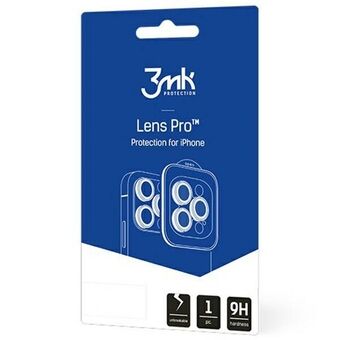 3MK Lens Protection Pro iPhone 14 6.1" yellow/yellow Camera lens protection with mounting frame 1 pc.