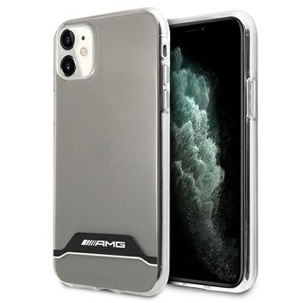 AMG AMHCN61TCBW iPhone 11 6.1" clear/transparent hard case Electric plate black/white