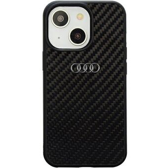 Audi Carbon Fiber iPhone 14 6.1" black/black case AU-TPUPPCIP14-R8/D2-BK