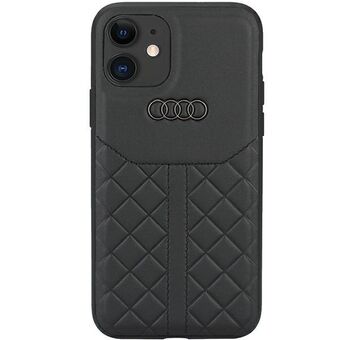 Audi genuine leather iPhone 11 / Xr 6.1" black/black case AU-TPUPCIP11R-Q8/D1-BK