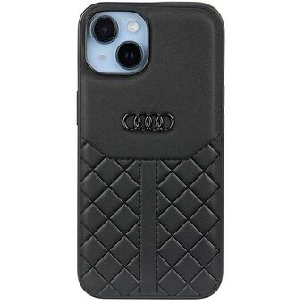 Audi genuine leather iPhone 14 6.1" black/black case AU-TPUPPCIP14-Q8/D1-BK