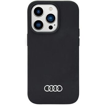 Audi Silicone Cover iPhone 14 Pro 6.1" black/black hardcase AU-LSRIP14P-Q3/D1-BK