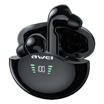 AWEI Bluetooth 5.3 T12P TWS headphones + black / black docking station