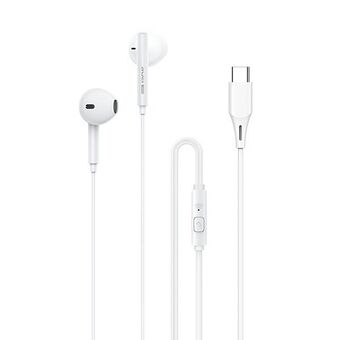 AWEI stereo headphones PC-1T USB-C white / white