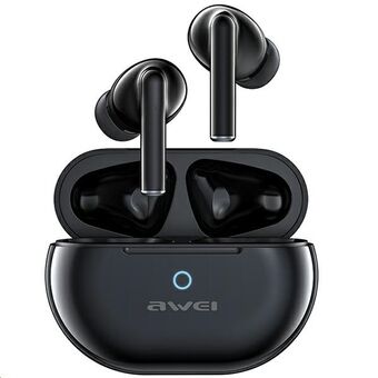 AWEI Bluetooth 5.3 T61 TWS headphones + docking station black/black