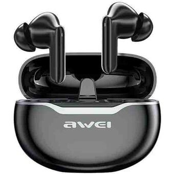 AWEI Bluetooth 5.3 headphones T50 ENC + docking station black/black