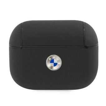 BMW BMAPSSLBK AirPods Pro cover black / black genuine leather silver logo