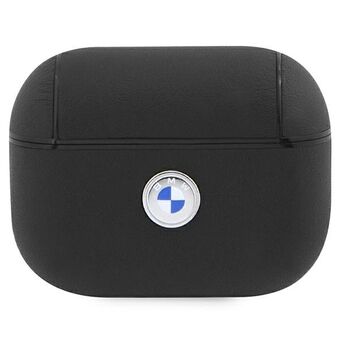 BMW BMAP2SSLBK AirPods Pro 2 cover black/black genuine leather silver logo