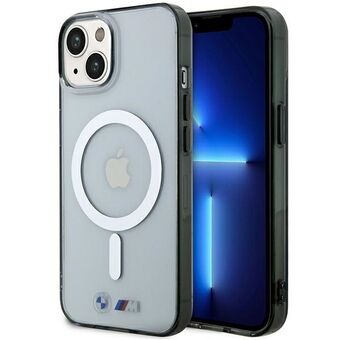 Case BMW BMHMP14MHCRS iPhone 14 Plus 6.7" transparent hard case Silver Ring MagSafe