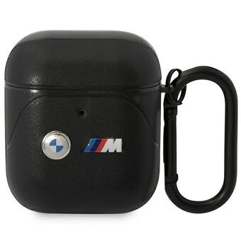 BMW BMA222PVTK AirPods 1/2 cover black/black leather Curved Line