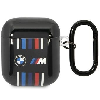 BMW BMA222SWTK AirPods 1/2 cover black/black Multicolored lines