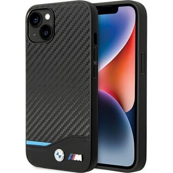 Case BMW BMHCP13M22NBCK iPhone 13 6.1" black/black leather Carbon