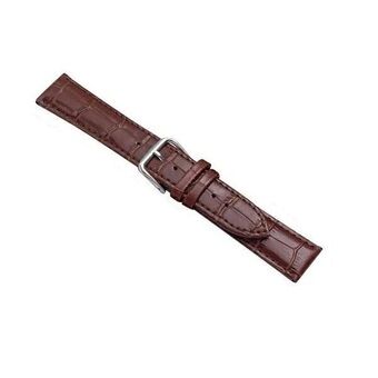 Beline Watch strap 22mm Croco brown / brown