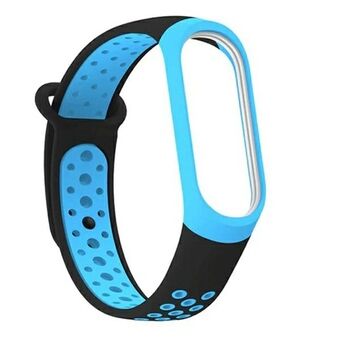 Beline strap Mi Band 3/4 design black-blue / black-blue