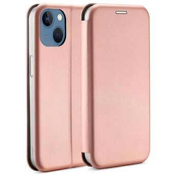 Beline Book Magnetic iPhone 14 6.1" case in rose gold/rose gold