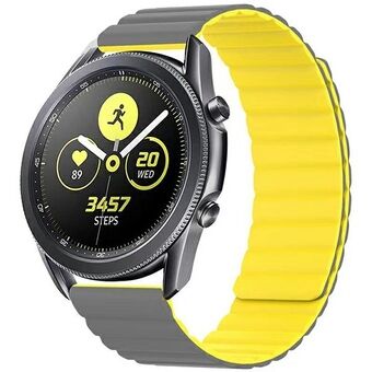 Beline watch strap 20mm Magnetic grey/yellow grey/yellow