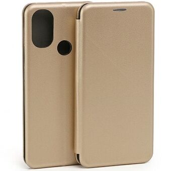 Beline Book Magnetic Case Moto E20 gold/gold