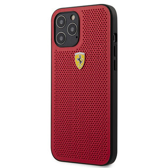 Ferrari FESPEHCP12LRE iPhone 12 Pro Max 6.7" red/red hardcase On Track Perforated