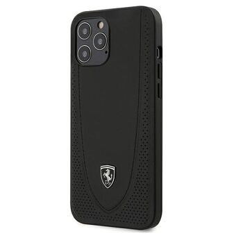 Ferrari FEOGOHCP12LBK iPhone 12 Pro Max 6.7 "Black / Black Hardcase Off Track Perforated