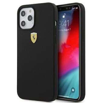 Ferrari FESSIHCP12LBK iPhone 12 Pro Max 6.7 "black / black hardcase On Track Silicone