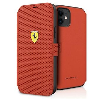 Ferrari FESPEFLBKP12SRE iPhone 12 mini 5.4 "red / red book On Track Perforated