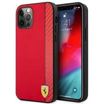 Ferrari FESAXHCP12LRE iPhone 12 Pro Max 6.7 "red / red hardcase On Track Carbon Stripe