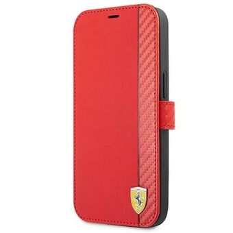 Ferrari FESAXFLBKP13SRE iPhone 13 mini 5.4 "red / red book On Track Carbon Stripe