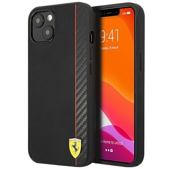 Ferrari FESAXHCP13SBK iPhone 13 mini 5,4 "black / black hardcase On Track Carbon Stripe