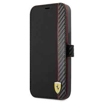 Ferrari FESAXFLBKP13SBK iPhone 13 mini 5.4 "black / black book On Track Carbon Stripe