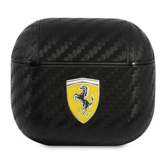 Ferrari FESA3CABK AirPods 3 cover sort / sort On Track PU Carbon