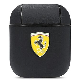 Ferrari FESA2LEBK AirPods cover black / black On Track leather