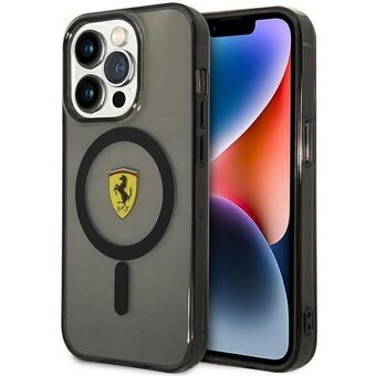 Ferrari FEHMP14LURKK iPhone 14 Pro 6.1" black/black hardcase Translucent Magsafe