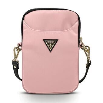 Guess handbag GUPBNTMLLP pink / pink Nylon Triangle Logo