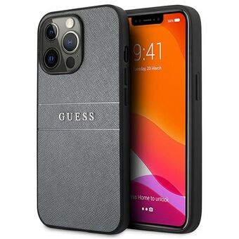 Guess GUHCP13LPSASBGR iPhone 13 Pro / 13 6.1 "gray / gray Saffiano strap