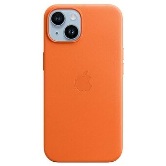 Apple MPP83ZM/A iPhone 14 6.1" orange/orange leather case MagSafe