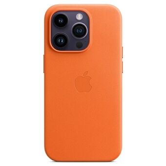 Apple MPPR3ZM/A iPhone 14 Pro Max 6.7" orange/orange leather case MagSafe