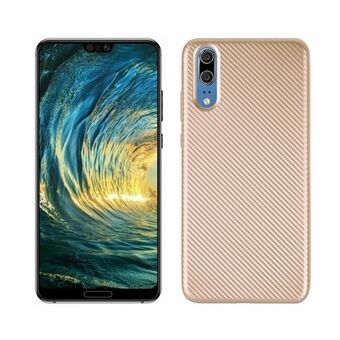 Carbon Fiber Case Huawei P20 gold / gold