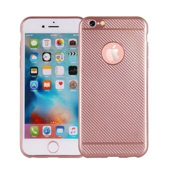 Carbon Fiber iPhone 7 cover in rose gold / rose gold