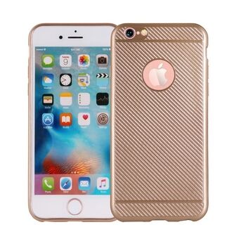 Carbon Fiber iPhone 7 cover gold / gold