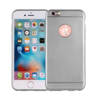 Cover Carbon Fiber iPhone 7 Plus silver / silver