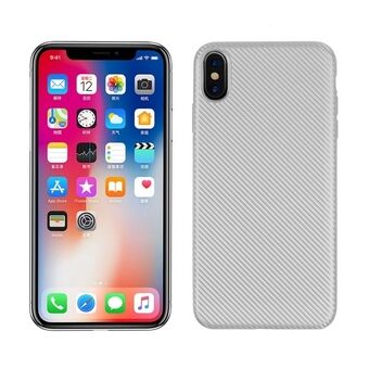 Cover Carbon Fiber iPhone Xr silver / silver