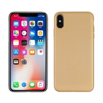 Cover Carbon Fiber iPhone Xs Max gold / glow