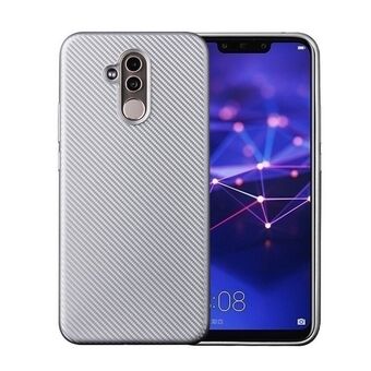 Case Carbon Fiber Huawei Mate 20 small silver / silver